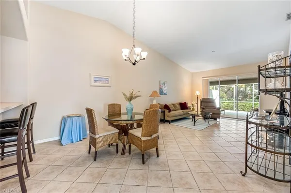 a view of a livingroom and dining room