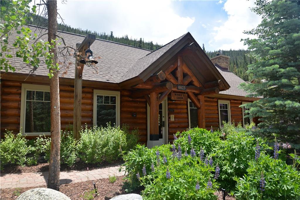 65 Wolf Rock Road Keystone, CO 80435 - Photo 8 of 15 a view of a house with potted plants and a large tree