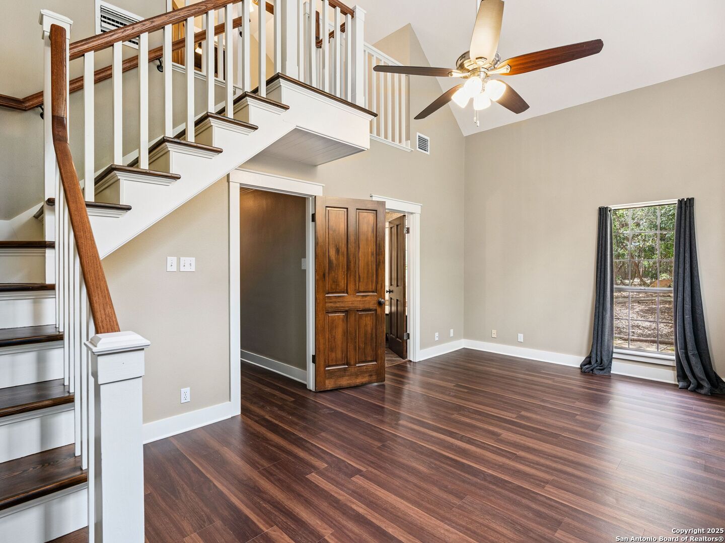 146-144 Ranger Creek Road Boerne, TX 78006 - Photo 15 of 50 a view of an entryway with wooden floor and stairs