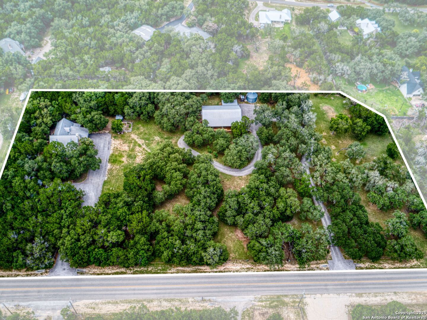 146-144 Ranger Creek Road Boerne, TX 78006 - Photo 50 of 50 an aerial view of a house with a yard and outdoor seating