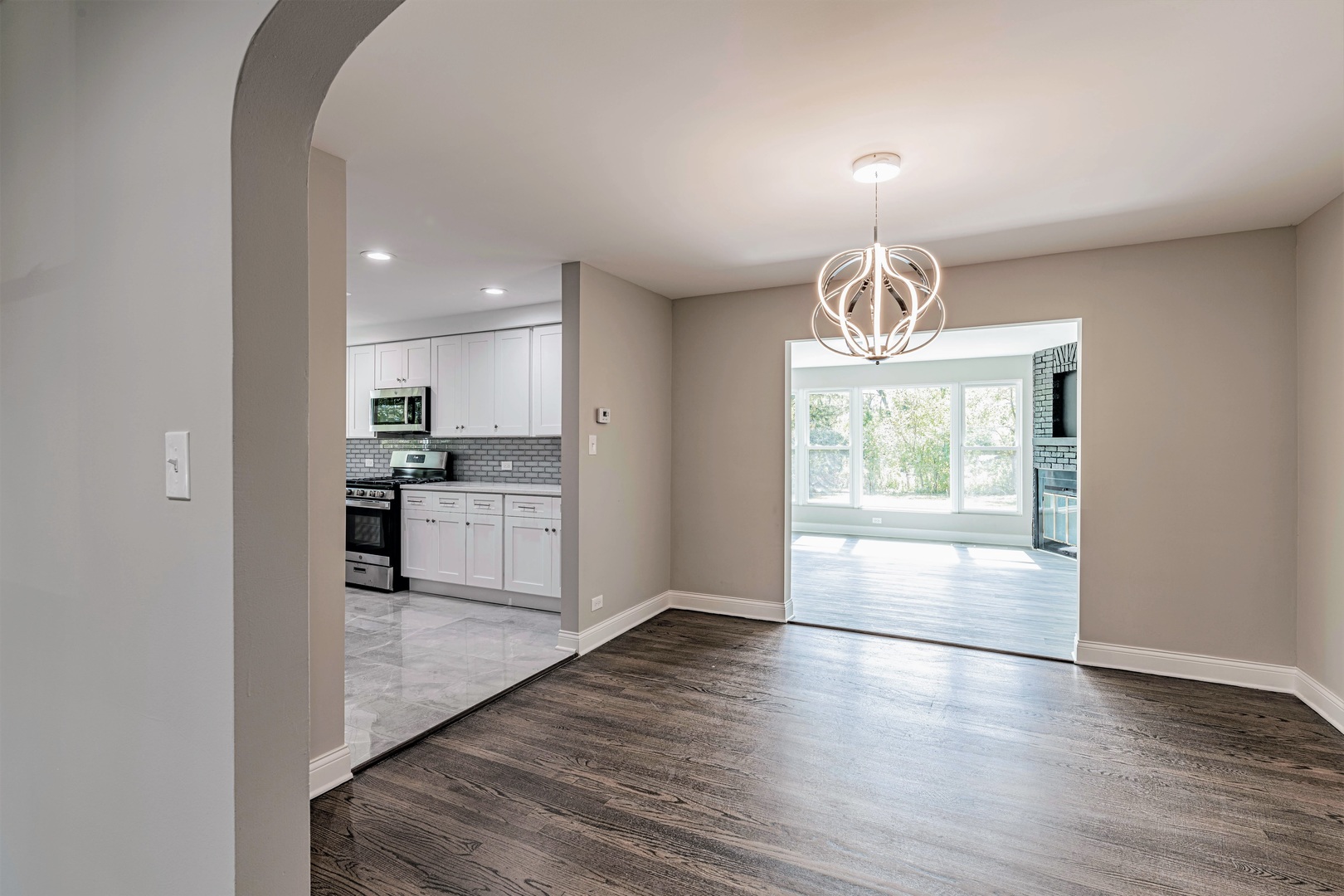 2845 Birch Road Homewood, IL 60430 - Photo 17 of 36 a view of kitchen with wooden floor