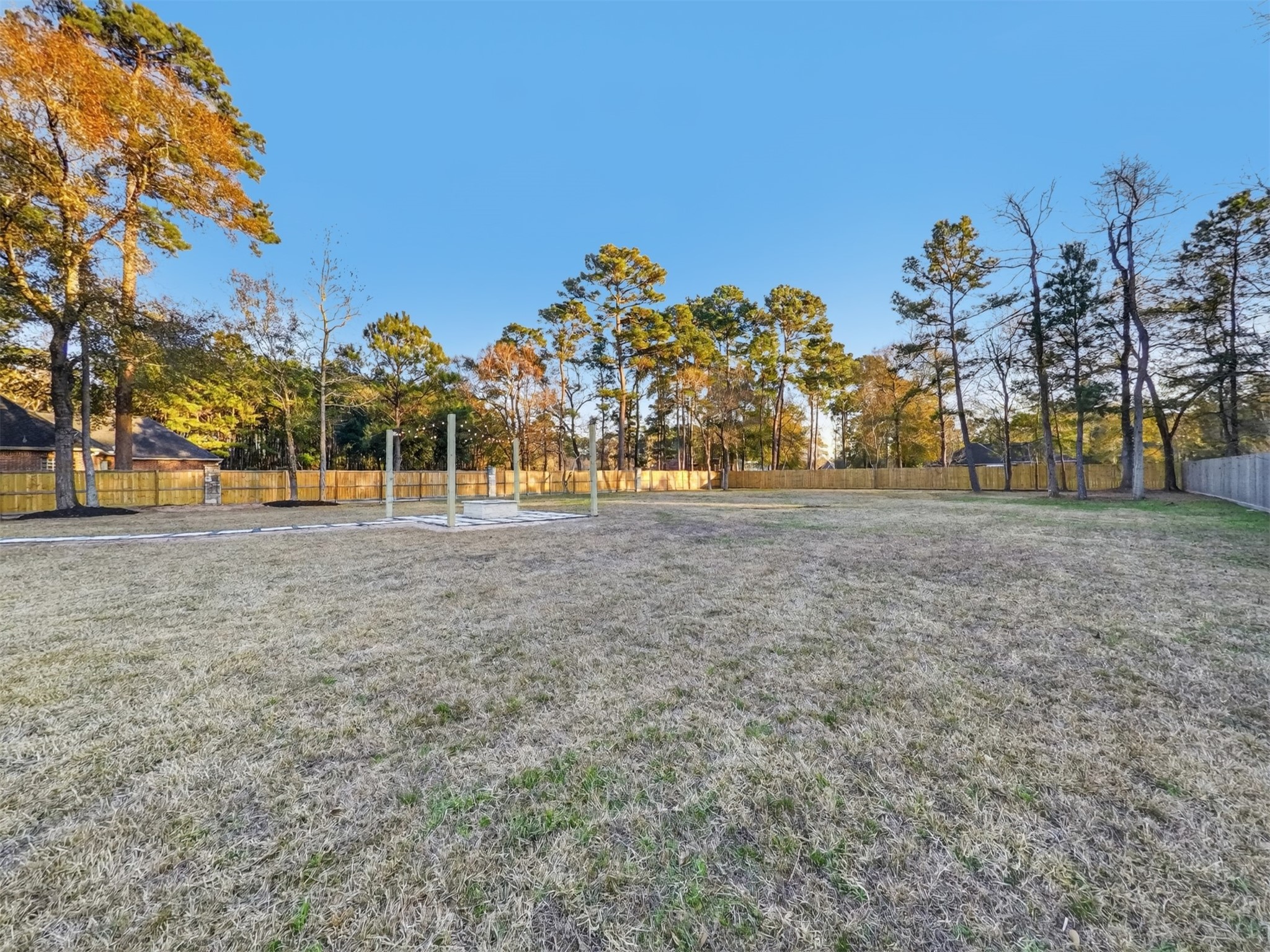 19502 Balsas Drive Porter, TX 77365 - Photo 40 of 44 Fully fenced with plenty of space to run, roam, or relax—this backyard is ready for your vision (and maybe a hammock).