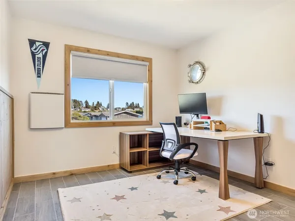 a view of a bedroom