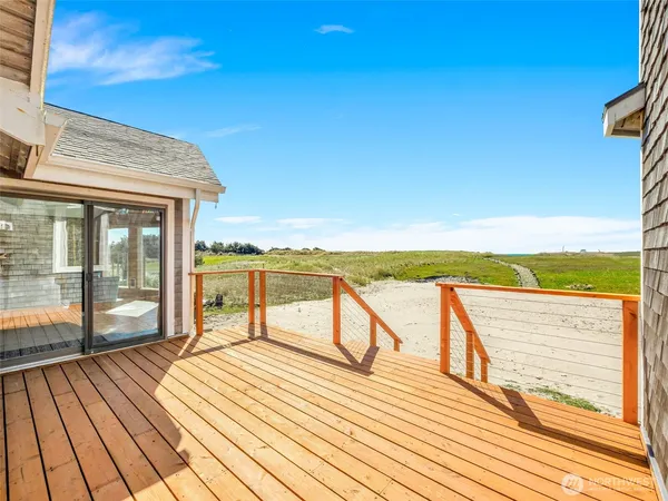 a view of beach and ocean