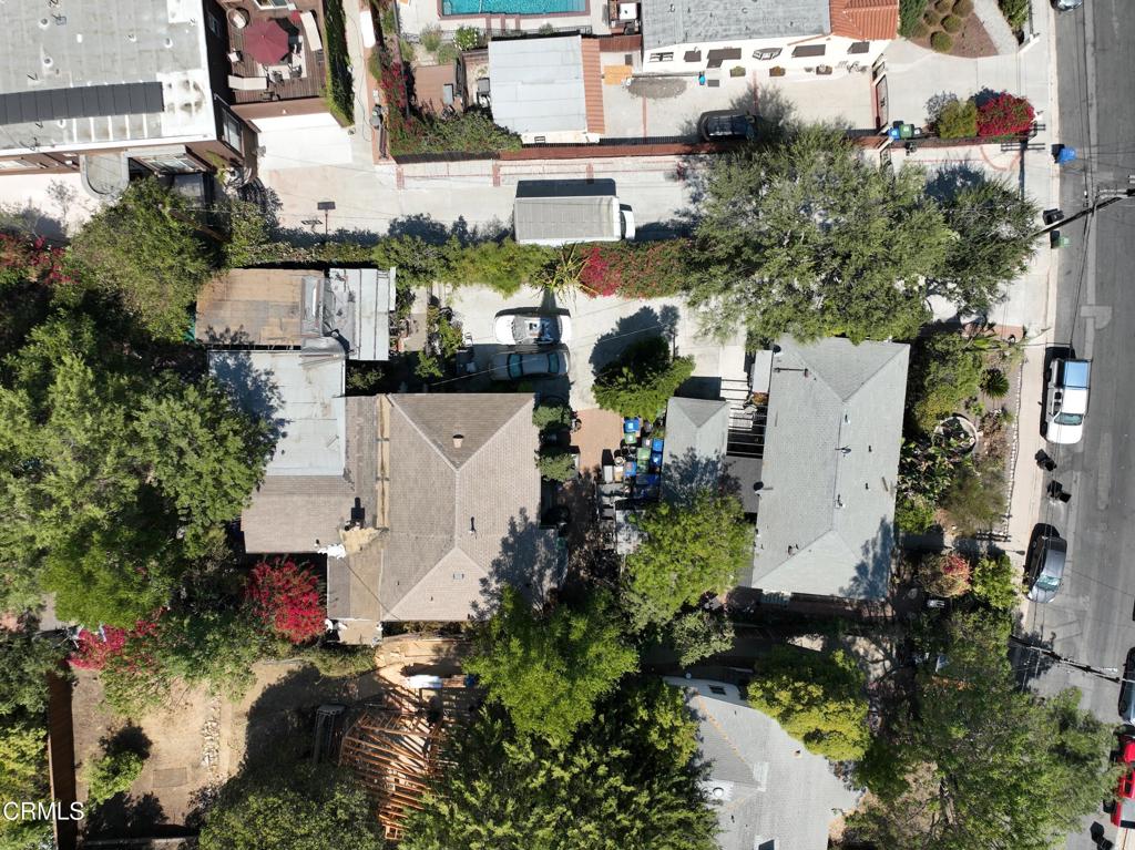 4824 Toland Way Los Angeles, CA 90041 - Photo 22 of 26 an aerial view of a house with a yard and lake view