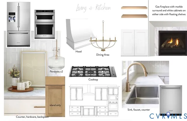 a kitchen with a stove a microwave and cabinets