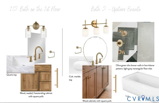 a picture of a bathroom with sink and mirror