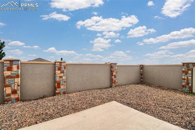 a view of a dry yard