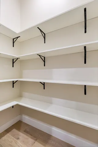 a close view of closet