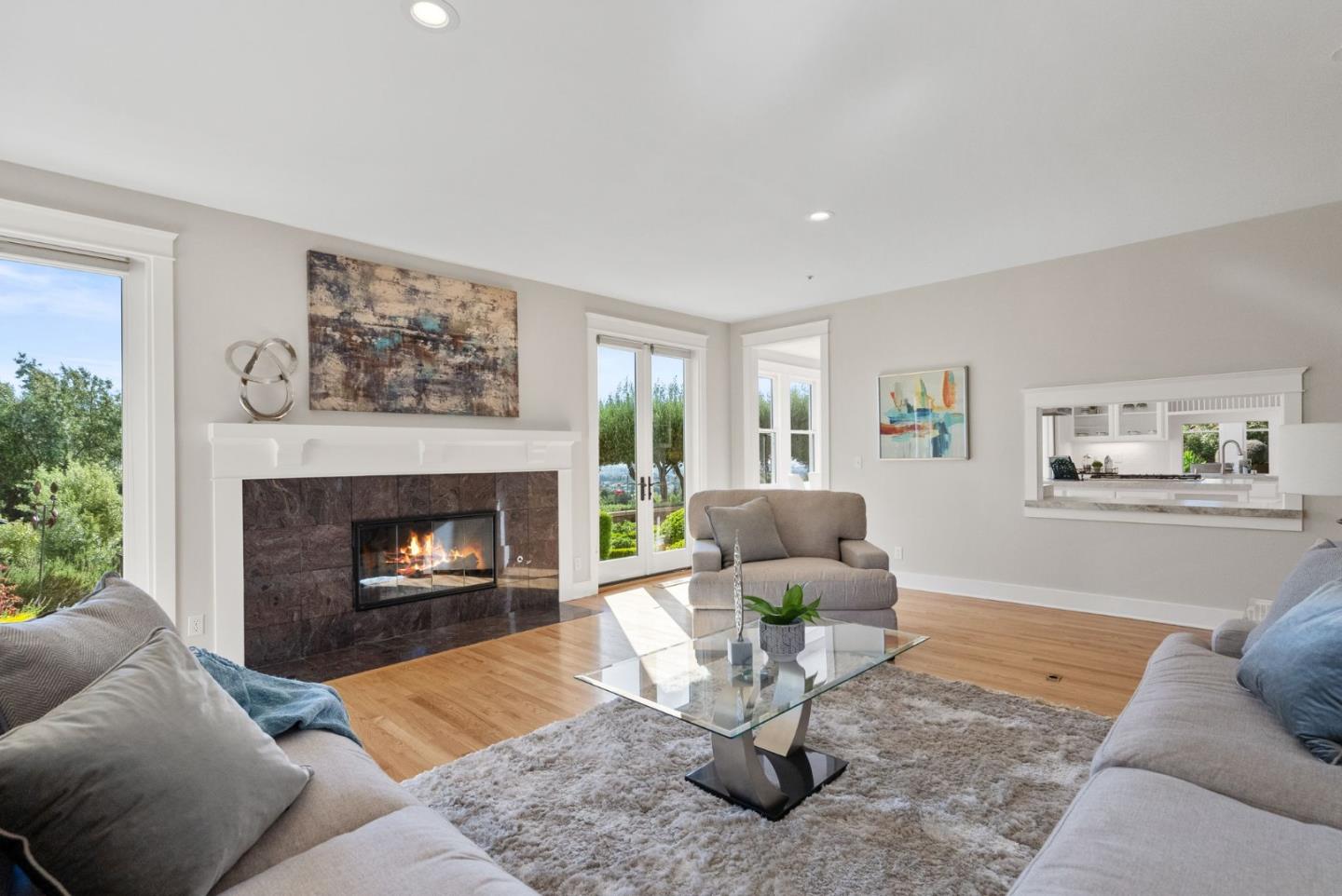 2589 Greenrock Road Milpitas, CA 95035 - Photo 22 of 76 a living room with furniture and a fireplace