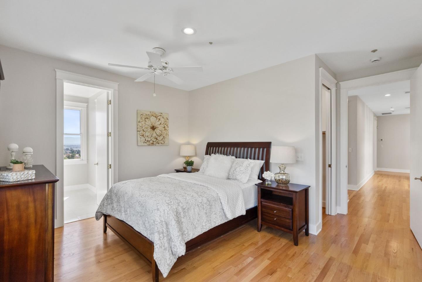 2589 Greenrock Road Milpitas, CA 95035 - Photo 32 of 76 a bedroom with a bed and wooden floor