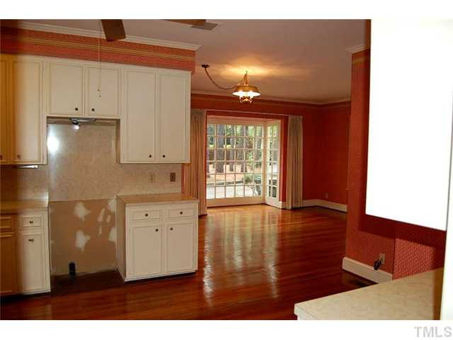 815 Marlowe Road, Unit 1 Raleigh, NC 27609 - Photo 8 of 22 View from kitchen...ready for a Buyer's touch! Kitchen