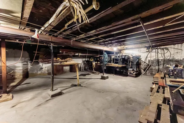 a view of room with gym equipment