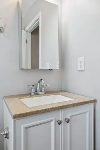 a view of a balcony with lake view and mountain view