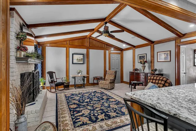 a very nice looking room with a large window