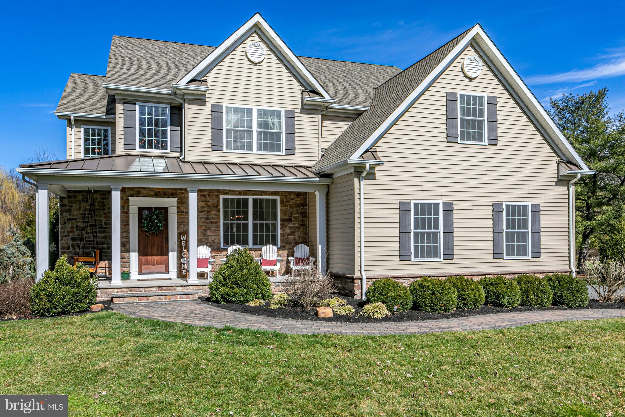 196 Sunset Road Skillman, NJ 08558 - Photo 1 of 42 Front Elevation - Front Porch