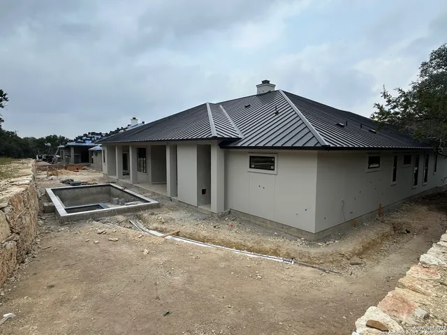 a backyard of a house