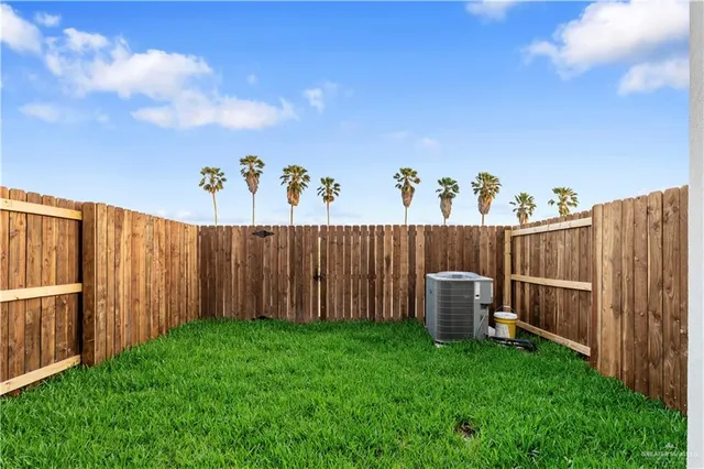 a view of a backyard with a garden