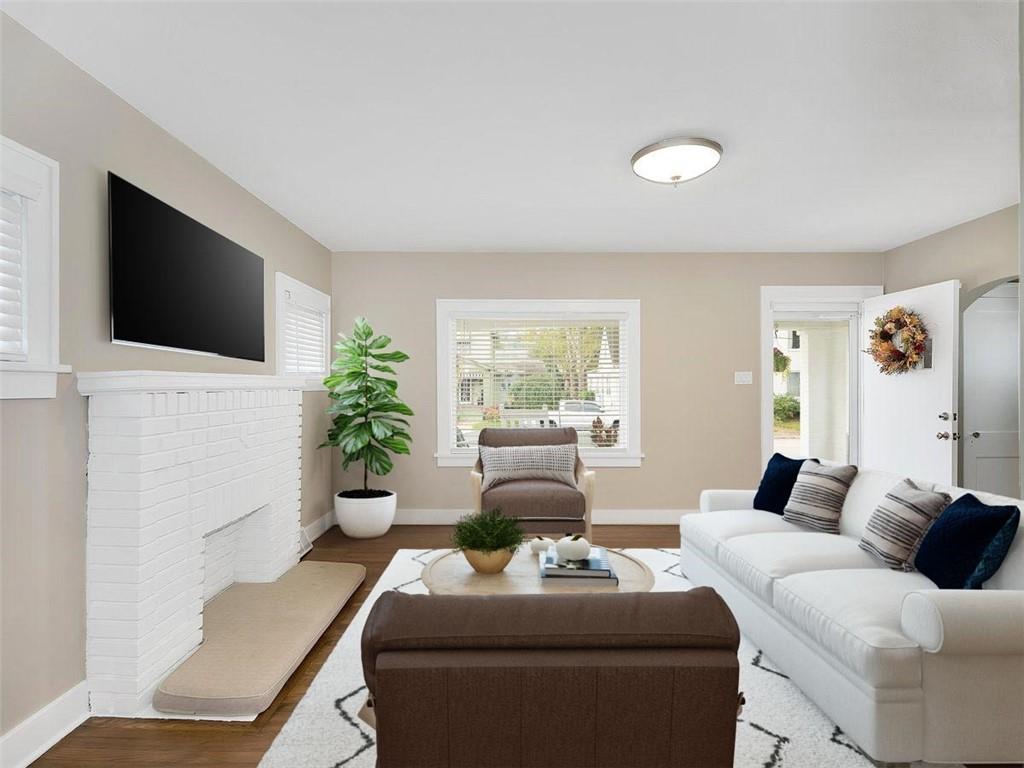 919 Atlantic Avenue Monaca, PA 15061 - Photo 7 of 25 a living room with furniture and a flat screen tv