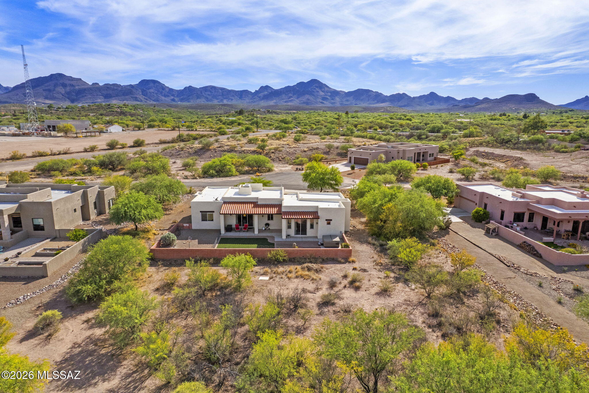 45 High View Court Tubac, AZ 85646 - Photo 42 of 44 a view of a city with sunset view