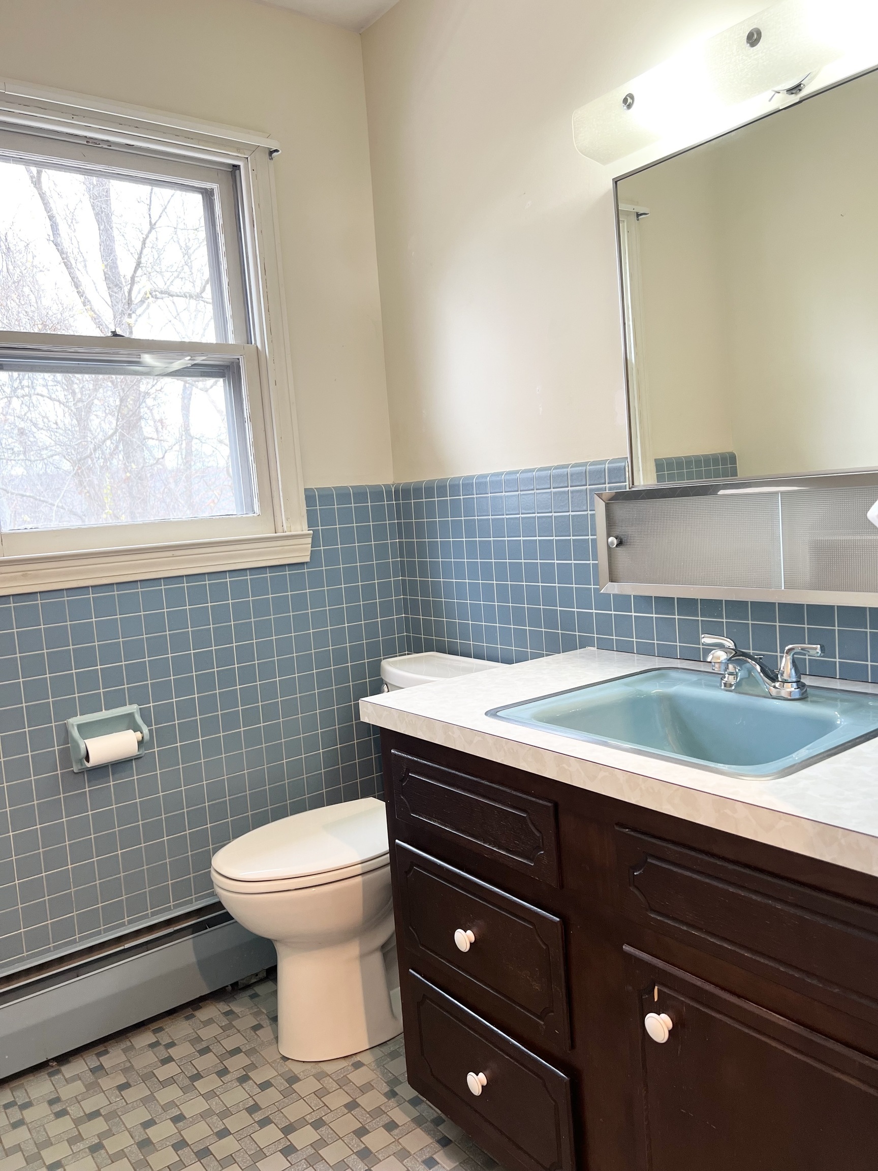 524 Saybrook Road Haddam, CT 06438 - Photo 21 of 38 a bathroom with a sink a toilet and a mirror