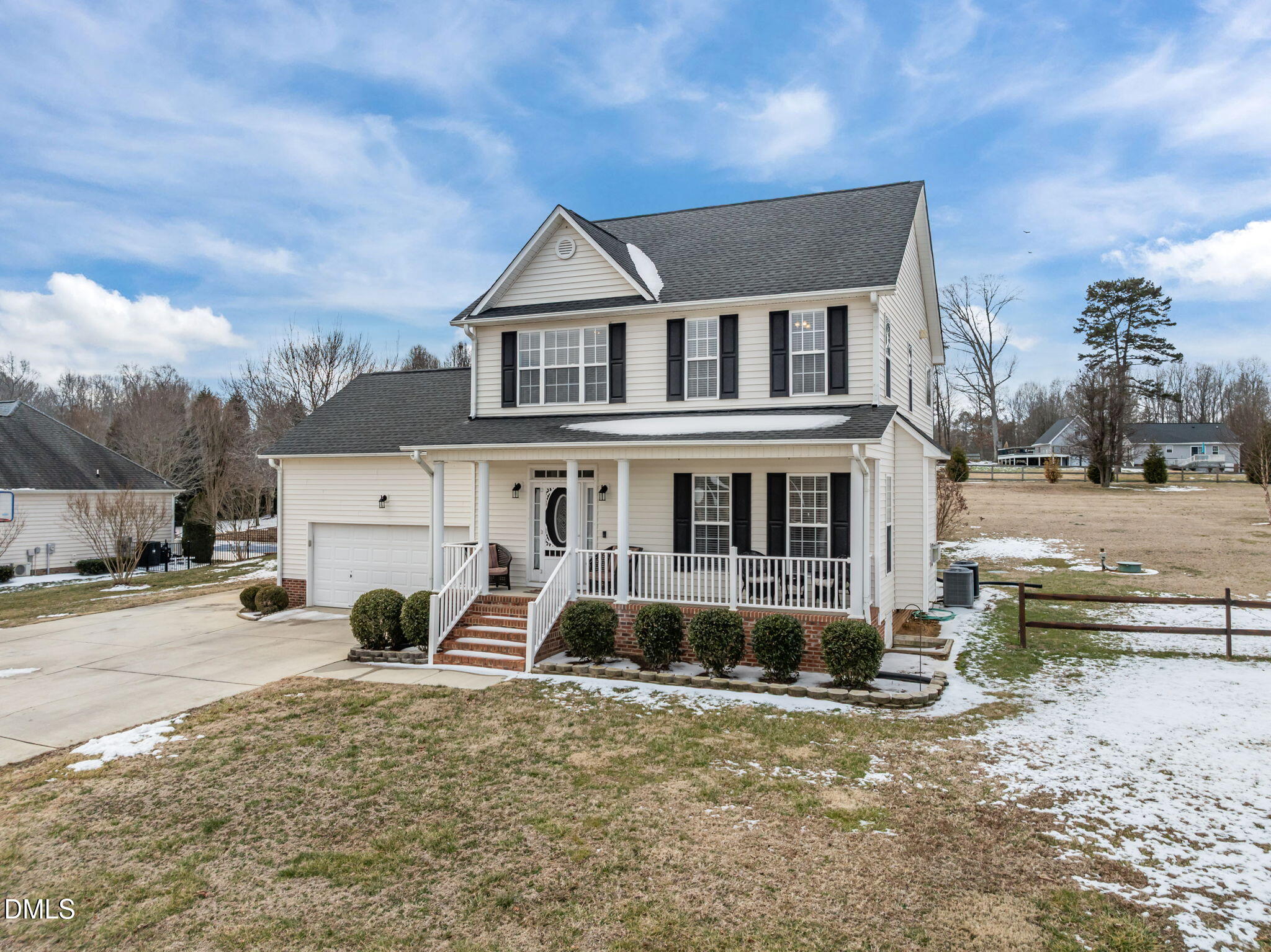 51 Water Front Lane Timberlake, NC 27583 - Photo 36 of 57 a front view of a house with a yard