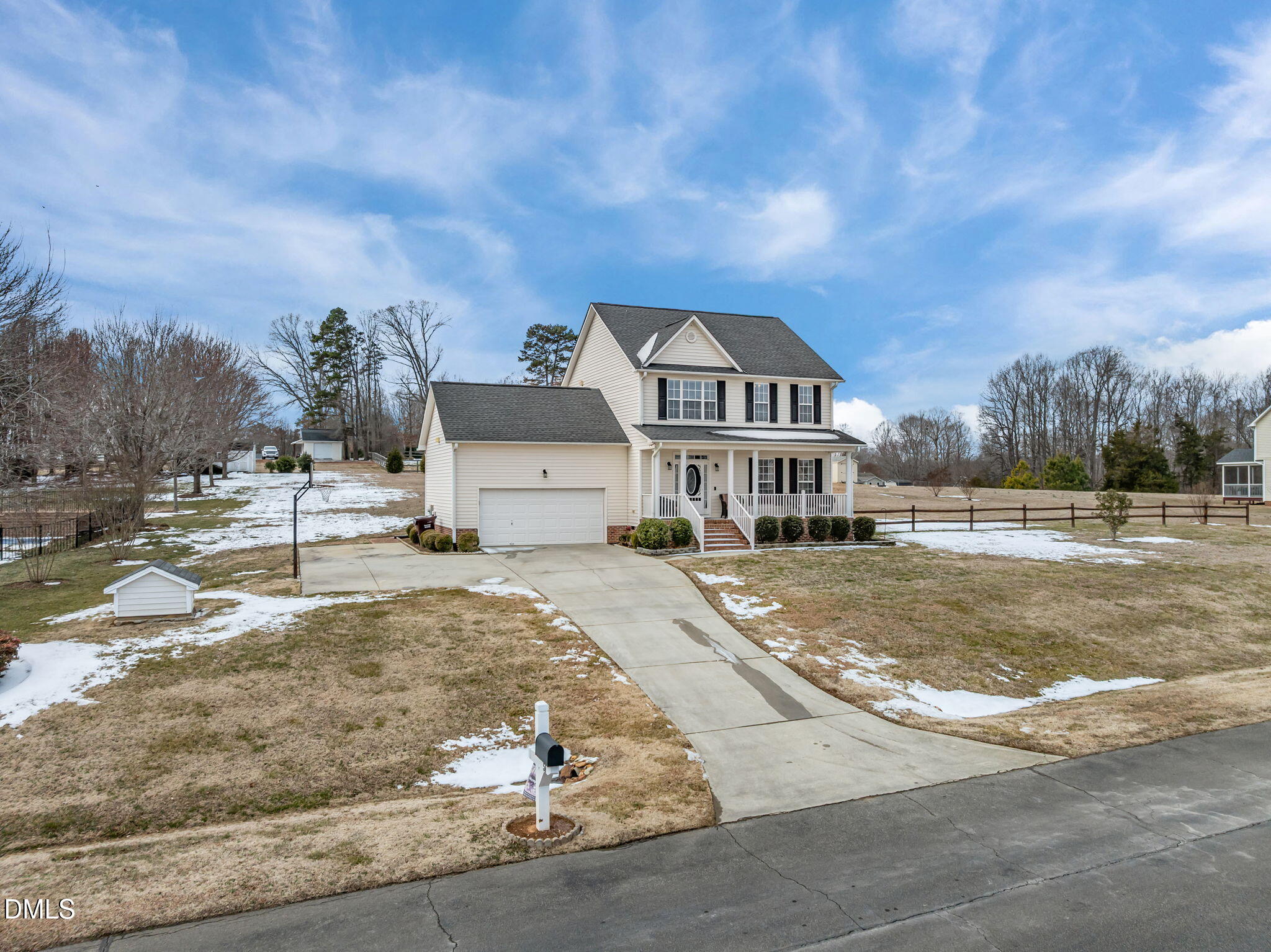 51 Water Front Lane Timberlake, NC 27583 - Photo 39 of 57 a front view of a house with a yard