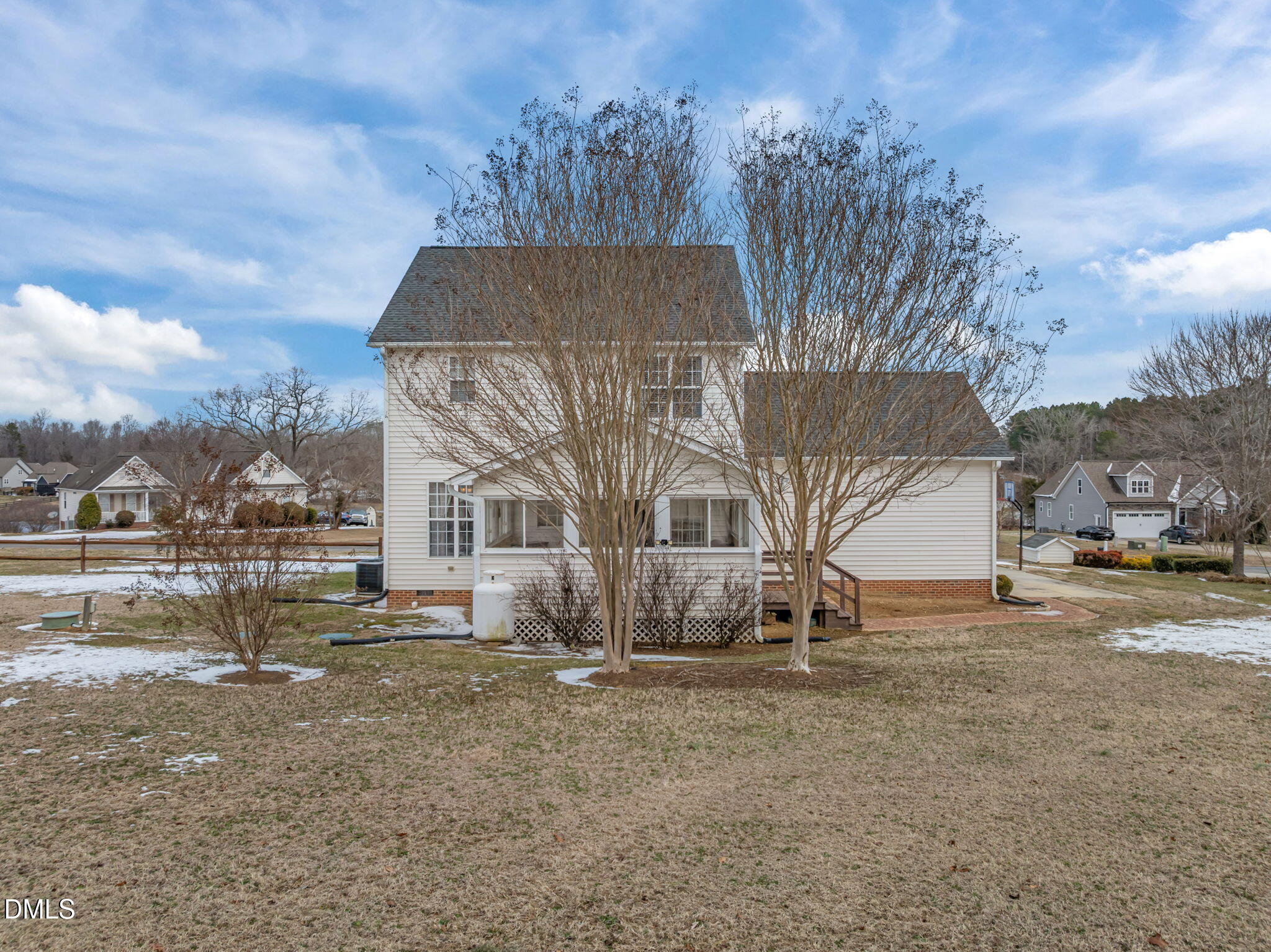51 Water Front Lane Timberlake, NC 27583 - Photo 44 of 57 a view of a house with a yard
