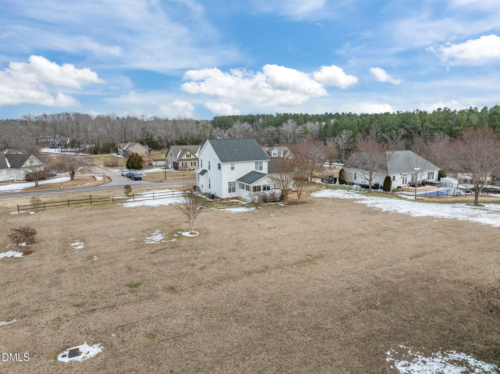 51 Water Front Lane Timberlake, NC 27583 - Photo 47 of 57 a view of a town with big house