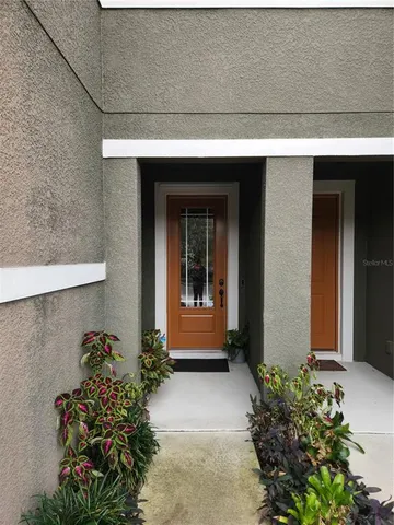 a front view of a house