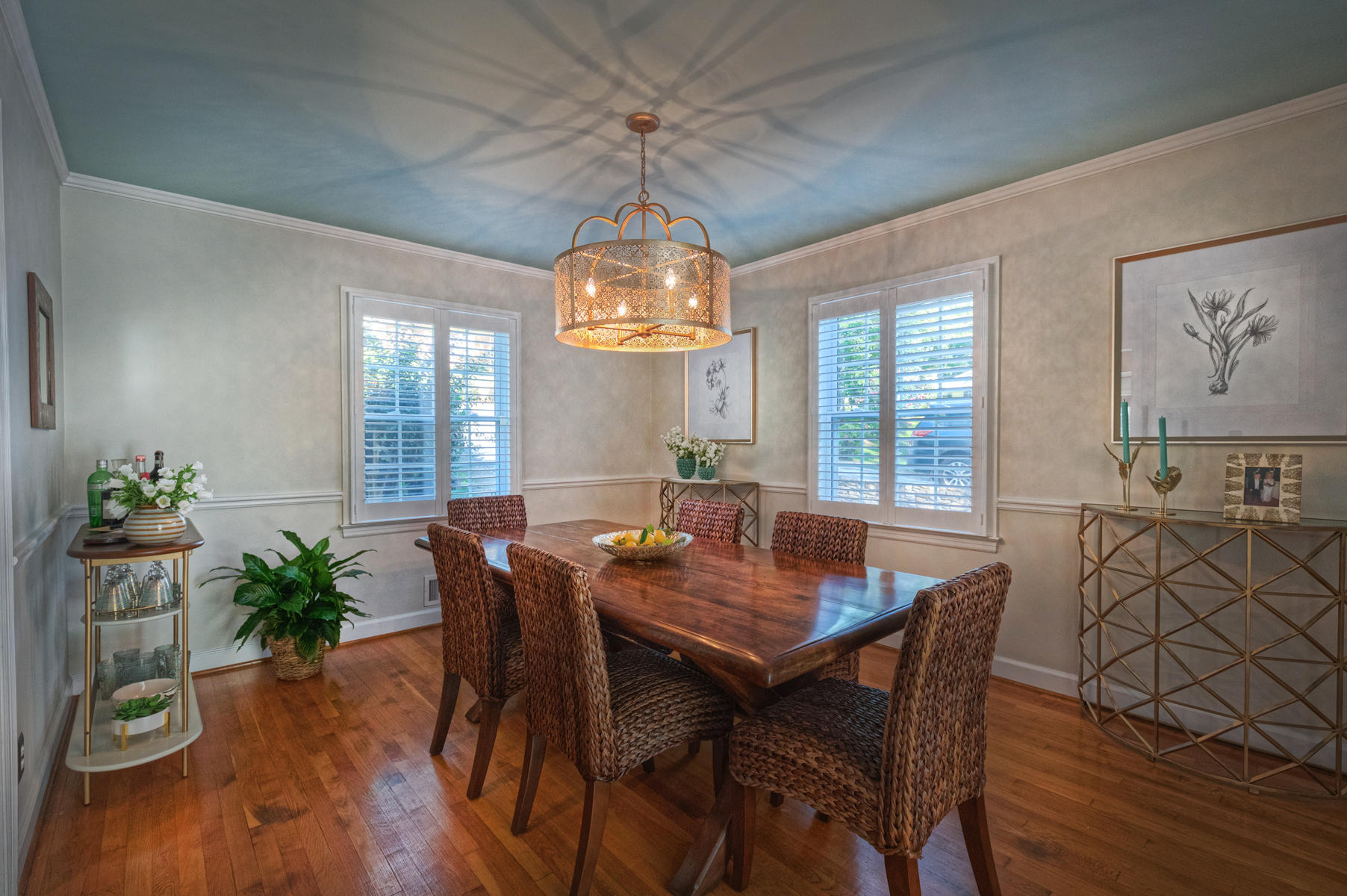 201 Parkcrest Road Southwest Roanoke, VA 24014 - Photo 7 of 39 a view of a dining room with furniture window and wooden floor