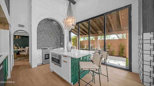 a very nice looking room with a large window