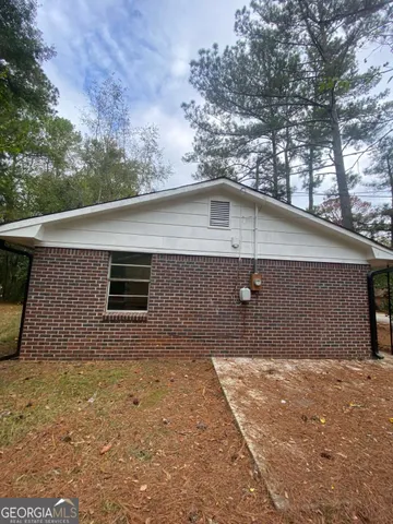 a backyard of a house
