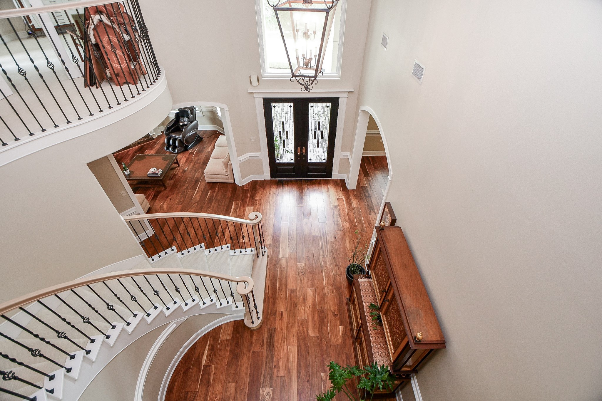 12711 Waterside Way Houston, TX 77041 - Photo 8 of 48 Chandelier moves up and down for easy cleaning.