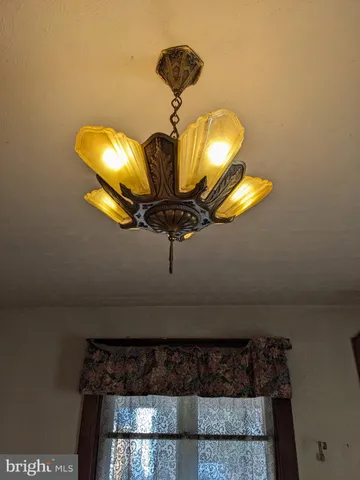 a lamp sitting on top of a shelf