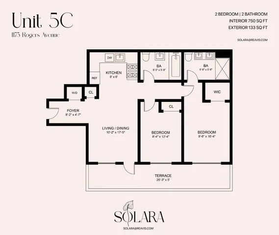 $595,000 | 1173 Rogers Avenue, Unit 5C | Flatbush