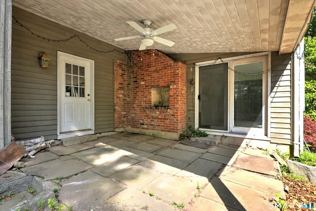 a front view of a house