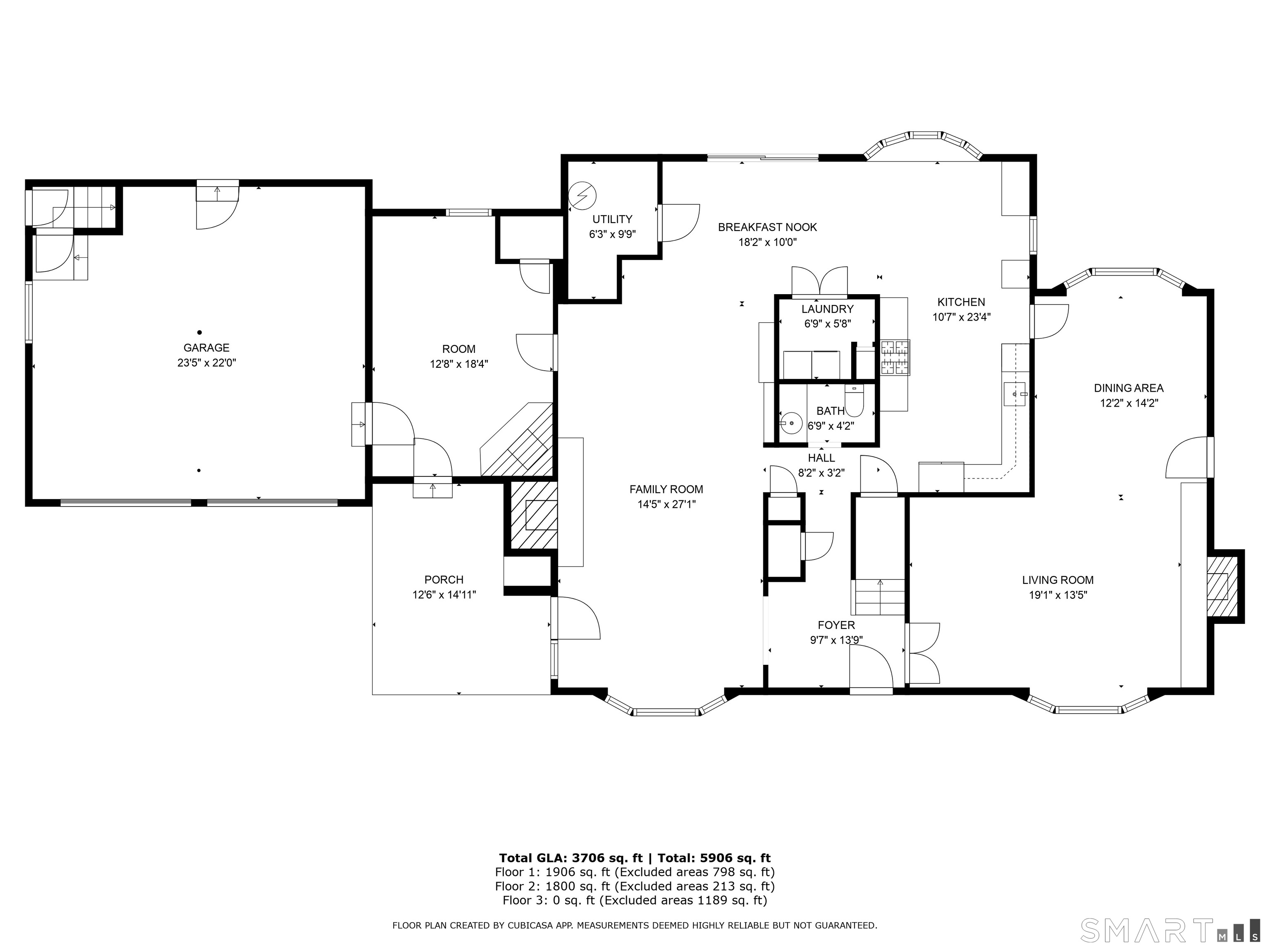 22 East Woods Road Roxbury, CT 06783 - Photo 35 of 37 a picture of a floor plan