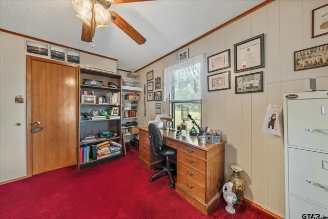 a room with furniture and soccer table