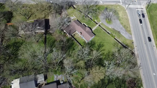 a view of a chairs in a patio