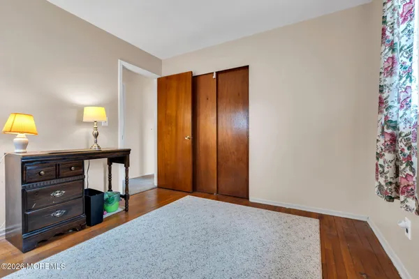 a view of a backyard with a garden