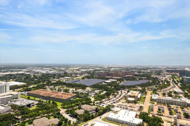 an aerial view of city