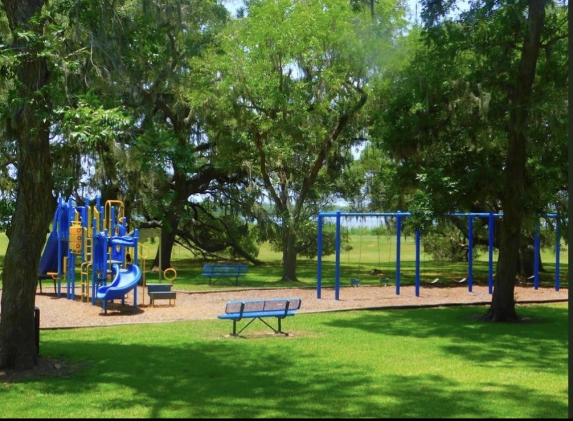 345 Sandy Trail Angleton, TX 77515 - Photo 16 of 18 a view of a park with large trees
