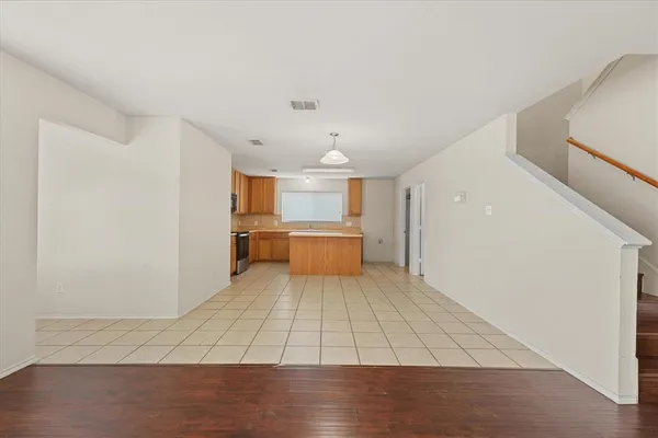 a view of a backyard with a garden