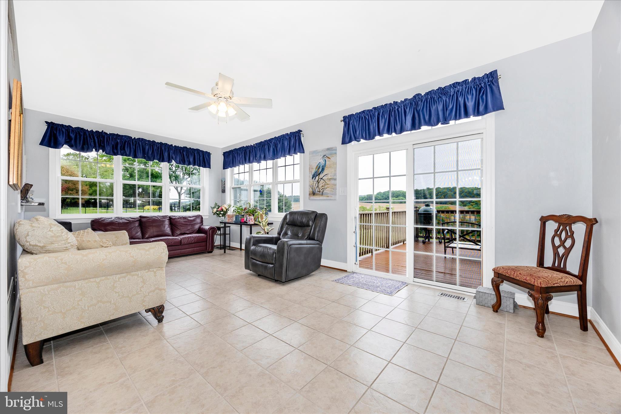 9855 McKinstry Mill Road New Windsor, MD 21776 - Photo 20 of 76 a living room with furniture and a floor to ceiling window