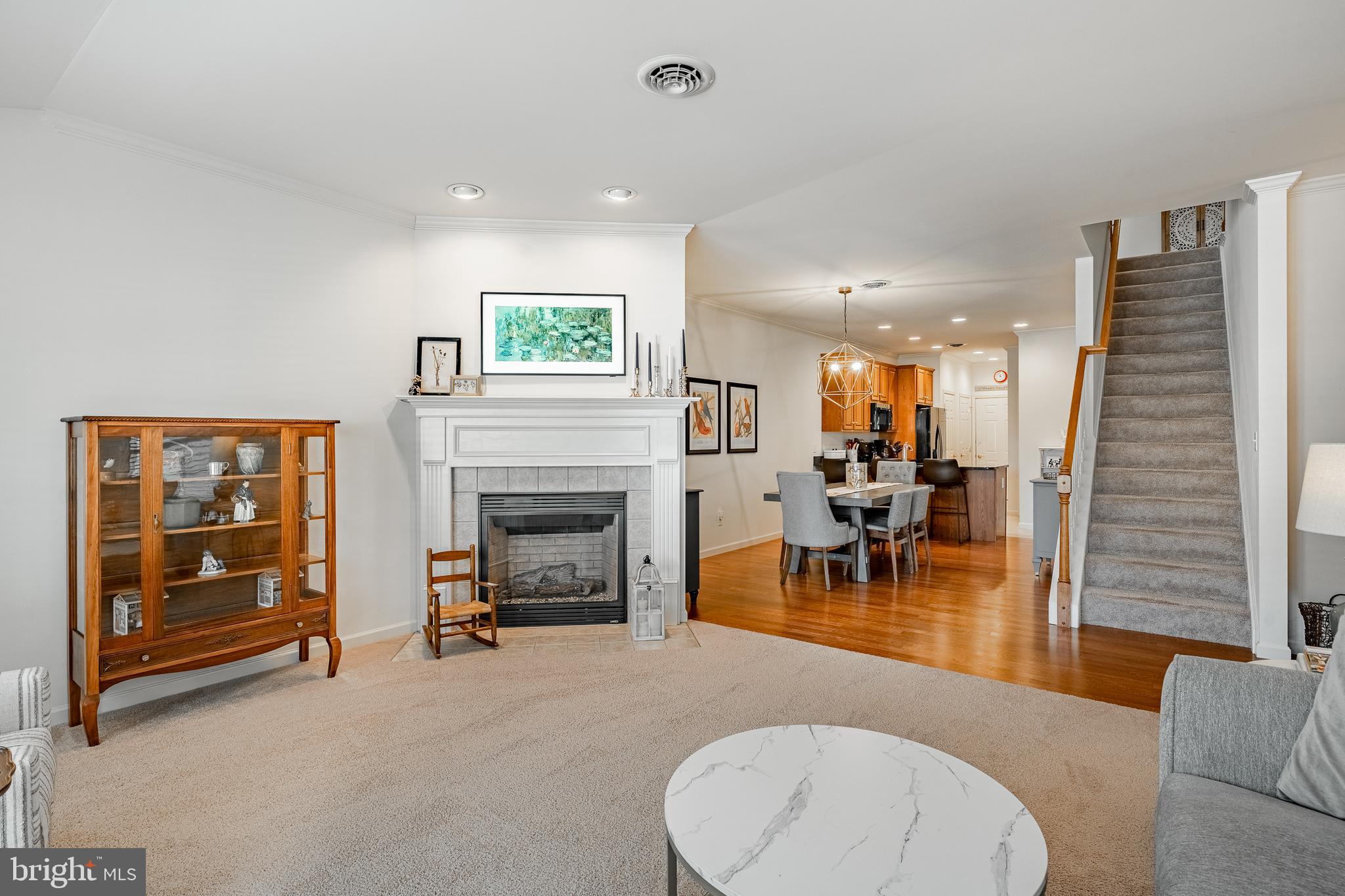 435 Laurel Ridge Path Cochranville, PA 19330 - Photo 7 of 35 Living room with fireplace