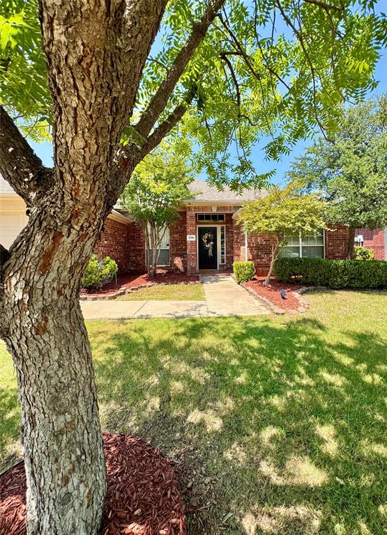2016 Postwood Court Corinth, TX 76210 - Photo 6 of 39 a view of a house with a yard patio and a tree
