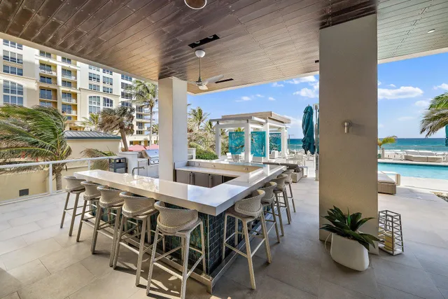 a outdoor space with furniture