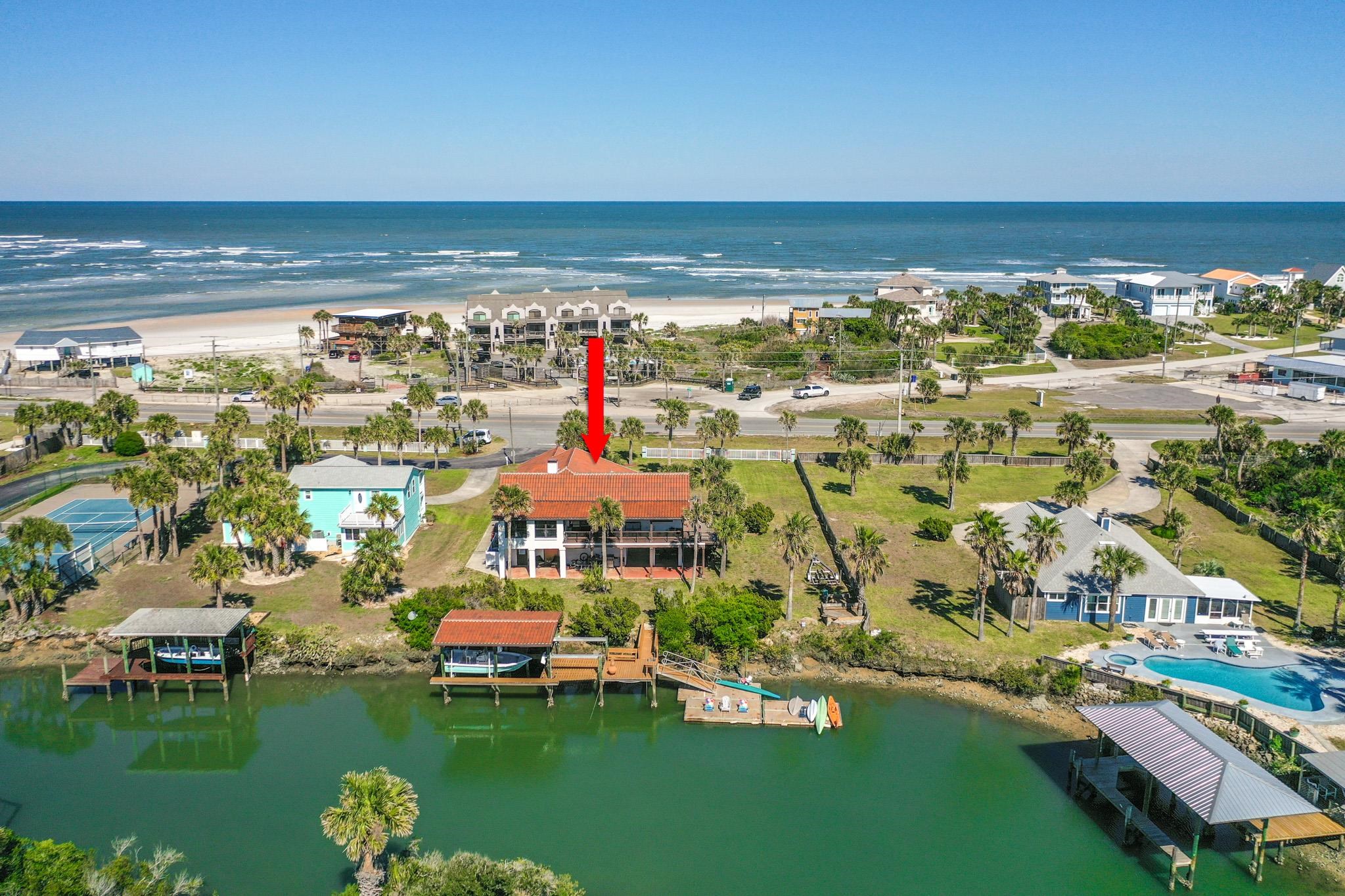 8851 South A1a Street St. Augustine, FL 32080 - Photo 1 of 50 a view of an ocean and beach