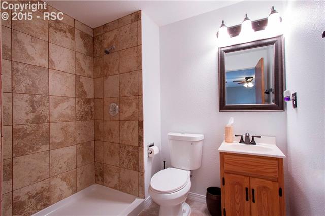 7808 Swiftrun Road Colorado Springs, CO 80920 - Photo 29 of 33 Beautiful Updated Bathroom in Basement